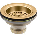 KOHLER 8799-2BZ Duostrainer sink drain and strainer, Vibrant Brushed Moderne Brass