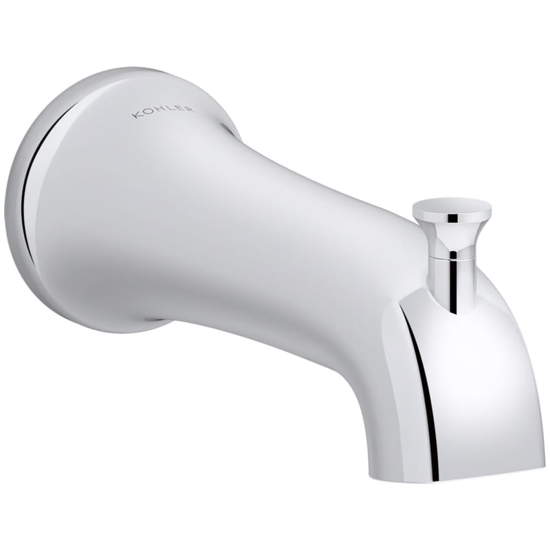 Kohler K-28563 Tempered 6-3/8’’ Integrated Diverter Tub Spout Polished Chrome - *Plumbing