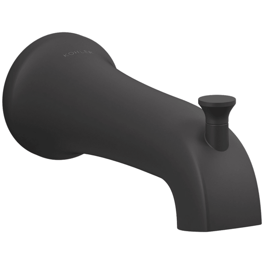 Kohler K-28563 Tempered 6-3/8" Integrated Diverter Tub Spout Matte Black