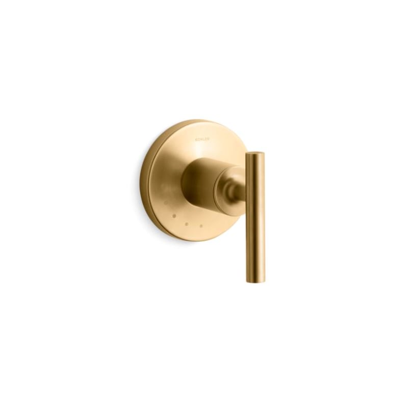 Kohler K-T14490-4 Purist Single Handle Volume Control Valve Trim - Less Valve Vibrant Brushed Moderne Brass