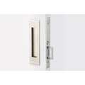 Emtek 2154-138 Narrow Modern Rectangular 7-1/4 Inch Passage Mortise Pocket Door Pull for 1-3/8" Thick Doors Satin Nickel Sliding Door Hardware Pocket