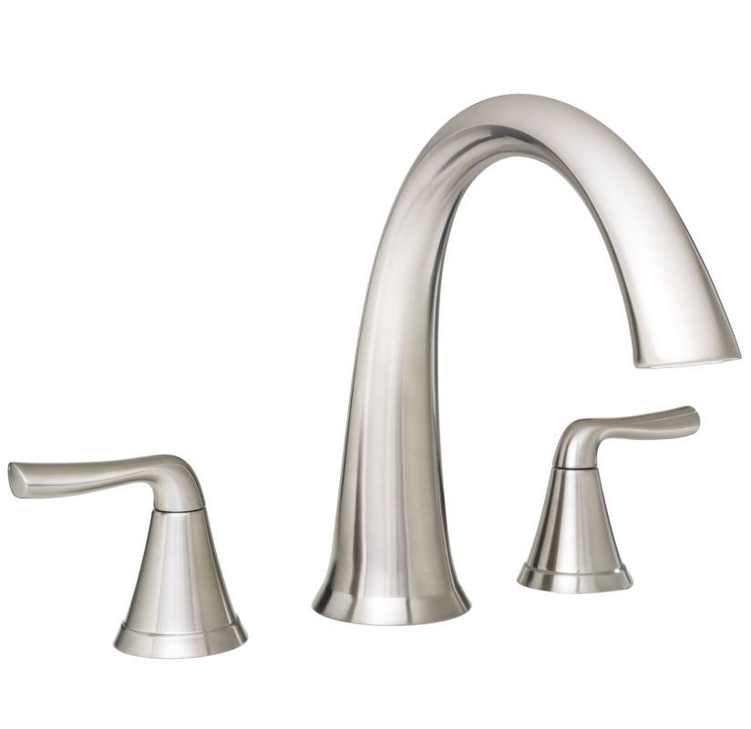 Signature Hardware 948683-LV Provincetown 3-Hole Roman Tub Faucet - Without Rough-in Valve Brushed Nickel