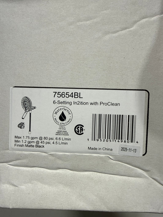 Delta 6-Setting In2ition ProClean Spotshield Showerhead Matte Black