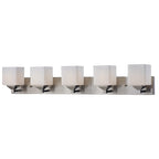 Z-Lite Quube 38 Inch 5 Light Bath Vanity Light Quube - 2104-5V - Transitional