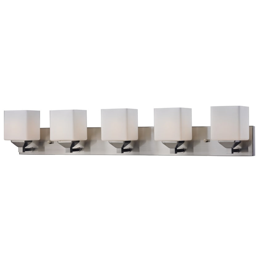 Z-Lite Quube 38 Inch 5 Light Bath Vanity Light Quube - 2104-5V - Transitional