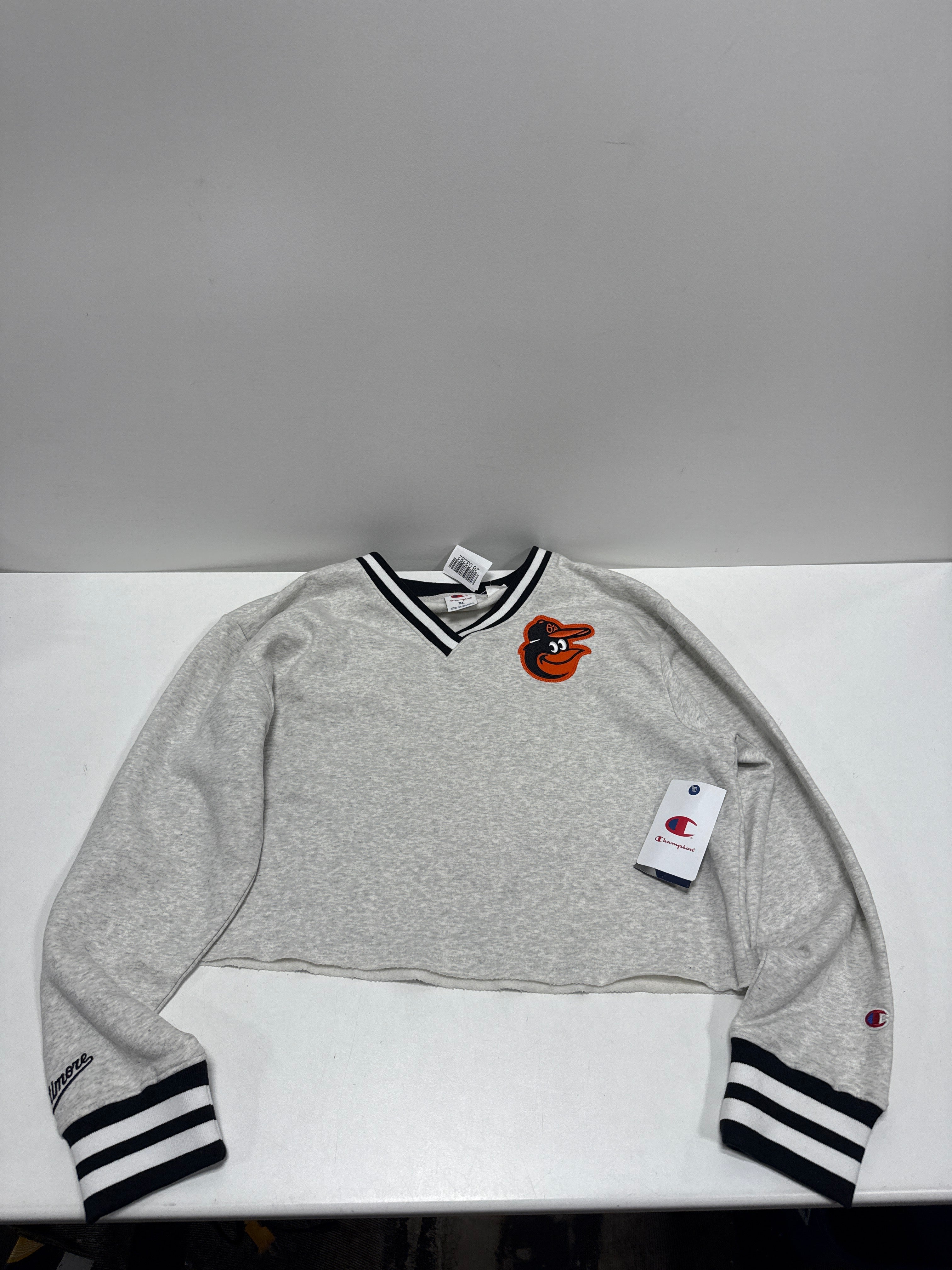 MLB Baltimore Orioles Women's Champion Boxy Sweatshirt - XL