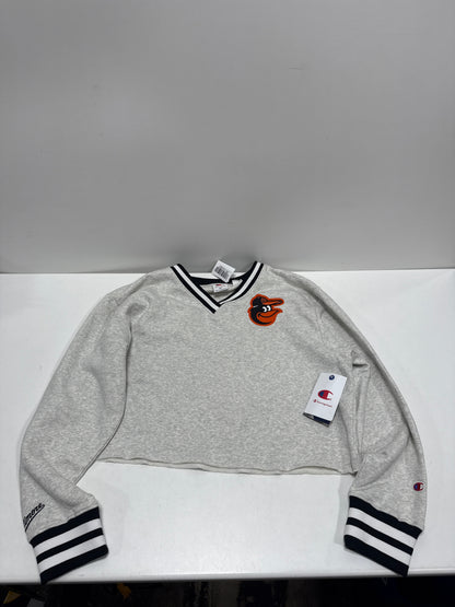 MLB Baltimore Orioles Women's Champion Boxy Sweatshirt - XL