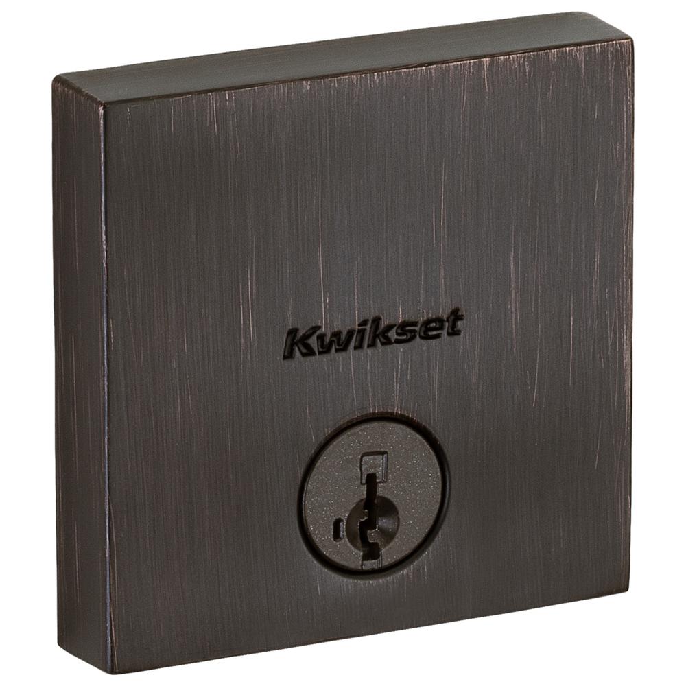 See desc 2 x Kwikset 258SQT-S Downtown Low Profile Single Cylinder Deadbolt with SmartKey