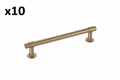 10 x Franklin Brass Champagne Bronze Cabinet Handles, 5-1/16 Inch Hole Center, Casual Pulls for Drawers, Kitchen Cabinet Door, Dressers | Francisco