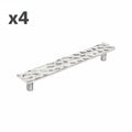 4 x Kamari 6-5/16 in. (160 Mm) Modern Polished Nickel Bar Cabinet Pull