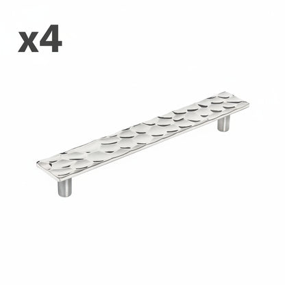 4 x Kamari 6-5/16 in. (160 Mm) Modern Polished Nickel Bar Cabinet Pull