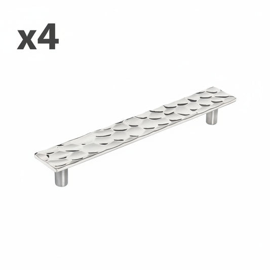 4 x Kamari 6-5/16 in. (160 Mm) Modern Polished Nickel Bar Cabinet Pull