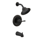 Peerless PTT14465 Elmhurst Tub and Shower Trim Package with 1.5 GPM Single Function Shower Head with Touch-Clean Technology Oil Rubbed Bronze