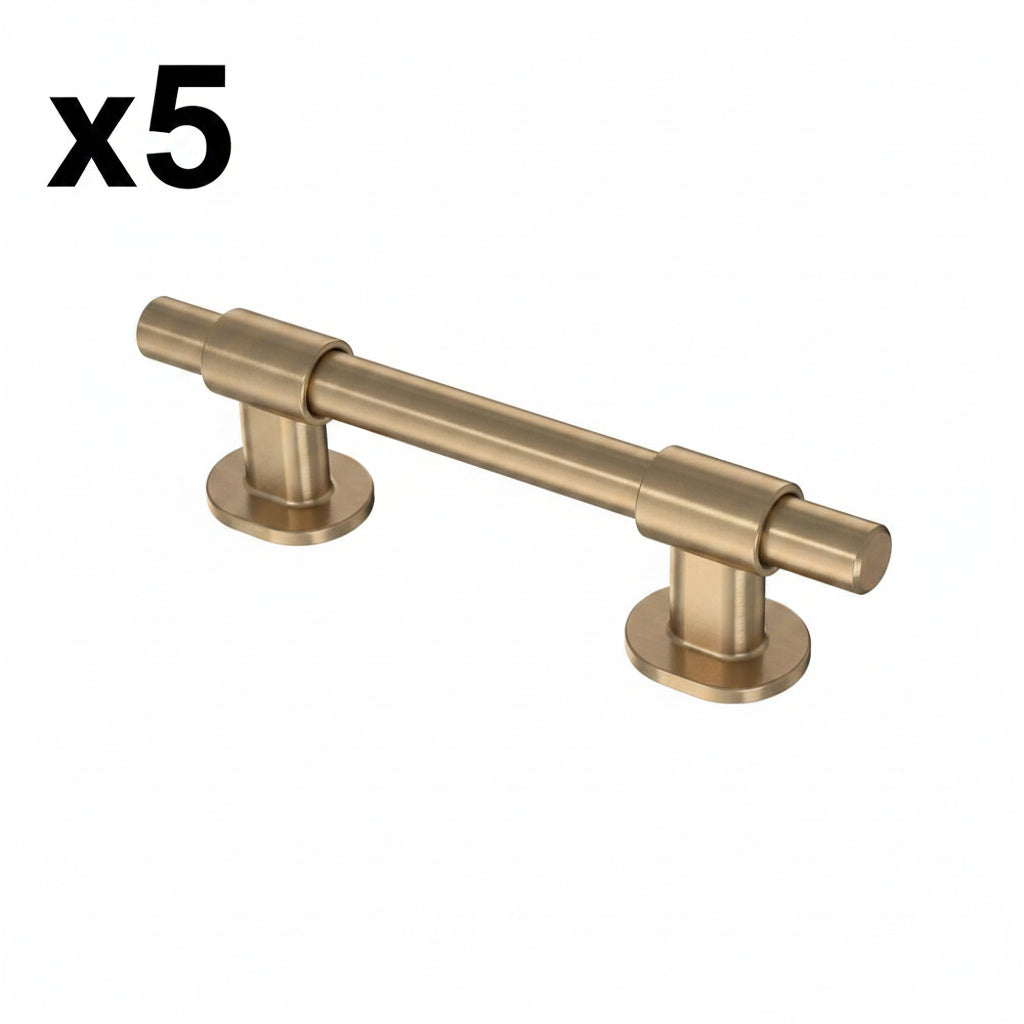5 x Liberty Hardware P44364-B Bar Series 1-3/8 to 4 Inch Adjustable Center to Center Bar Cabin Champagne Bronze