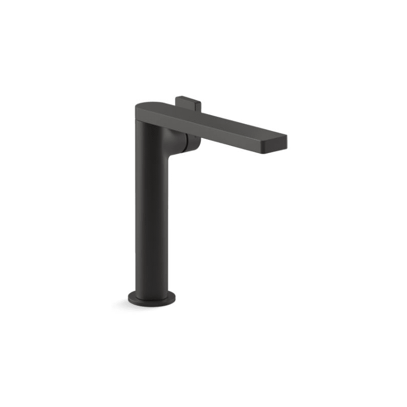 Kohler 73168-4-BL Composed® Tall Single-Handle Bathroom Sink Faucet with Lever Handle, 1.2 gpm, Matte Black