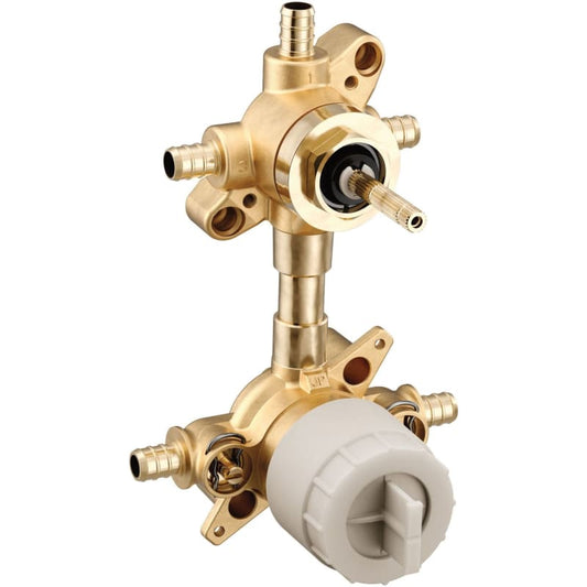 Moen M CORE Mixing Shower Valve with 3 or 6 Function Integrated Transfer, Crimp Ring PEX Connections and Stops, U362XS