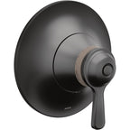 Moen TS44401 Colinet 1 Function Thermostatic Valve Trim Only with Single Lever Handle Matte Black Showers Valve Trim