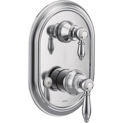 Weymouth M-CORE 3-Series 2-Handle Shower Trim Kit with Integrated Transfer Valve in Chrome (Valve Not Included)