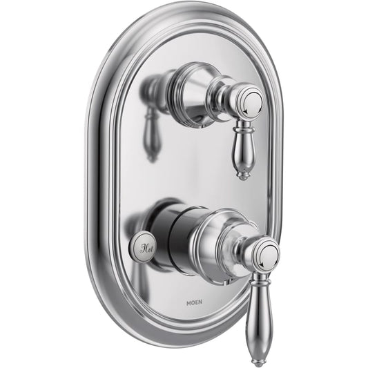 Weymouth M-CORE 3-Series 2-Handle Shower Trim Kit with Integrated Transfer Valve in Chrome (Valve Not Included)