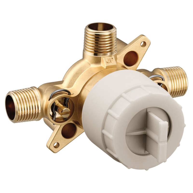 Moen M-CORE U130CIS 3 Port Shower Rough-In Brass Mixing Valve with CC/IPC Connections and Stops