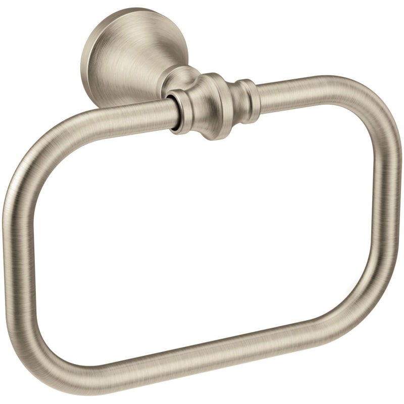 Colinet Wall Mounted Towel Ring in Brushed Nickel
