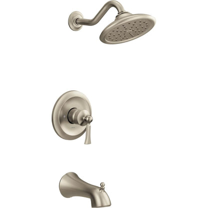Moen UT35503BN Wynford M-CORE 3-Series 1-Handle Tub and Shower Trim Kit, Valve Required, Brushed Nickel