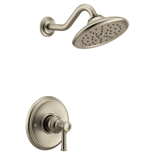 Moen UT3312BN Belfield M-CORE 3-Series 1-Handle Shower Trim Kit, Valve Required, Brushed Nickel