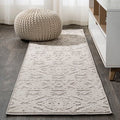 JONATHAN Y Mediterranean Tile Indoor Outdoor Runner Rug 2X10 Beige, Citta High-Low Pile for Backyard, Patio, Porch, Easy-Cleaning, High Traffic, Pet-Friendly, Non-Shedding (SBH102A-210)