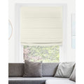 Del Mar Ready-Made Moon Shell Cordless Blackout Privacy Fabric Roman Shade 35 in. W X 64 in. L