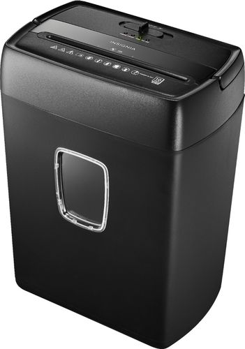 Insignia - 10-Sheet Crosscut Paper/CD Shredder - Black