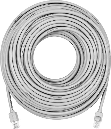 Insignia - 100' Cat-6 Ethernet Cable - Gray