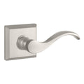 Baldwin FDCURTSR150 Reserve Full Dummy Lockset x Curve with Traditional Square Rose, Satin Nickel Finish