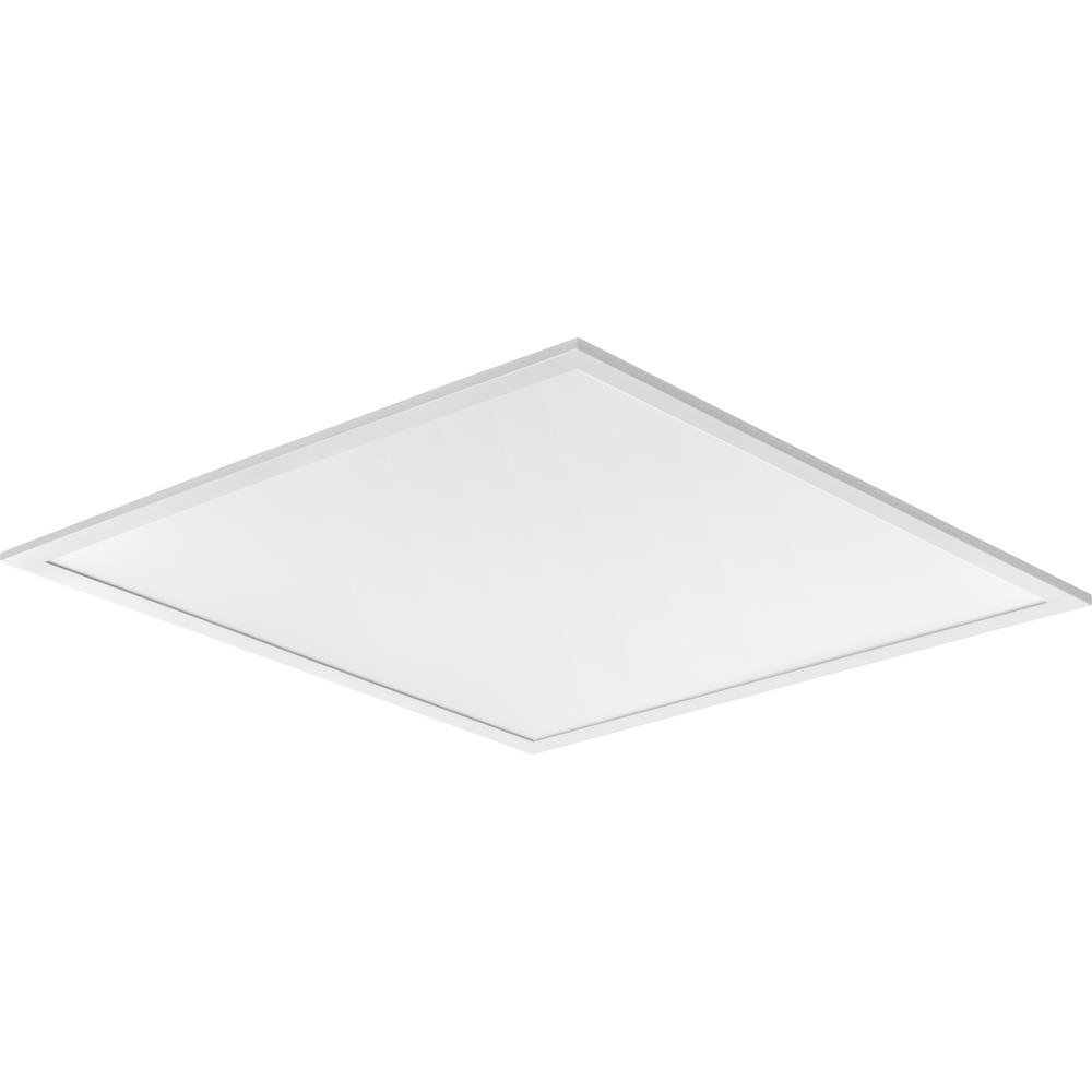 Lithonia Lighting 37 W LED Flat Panel 1.7 in. H X 23.8 in. W X 23.8 in. L