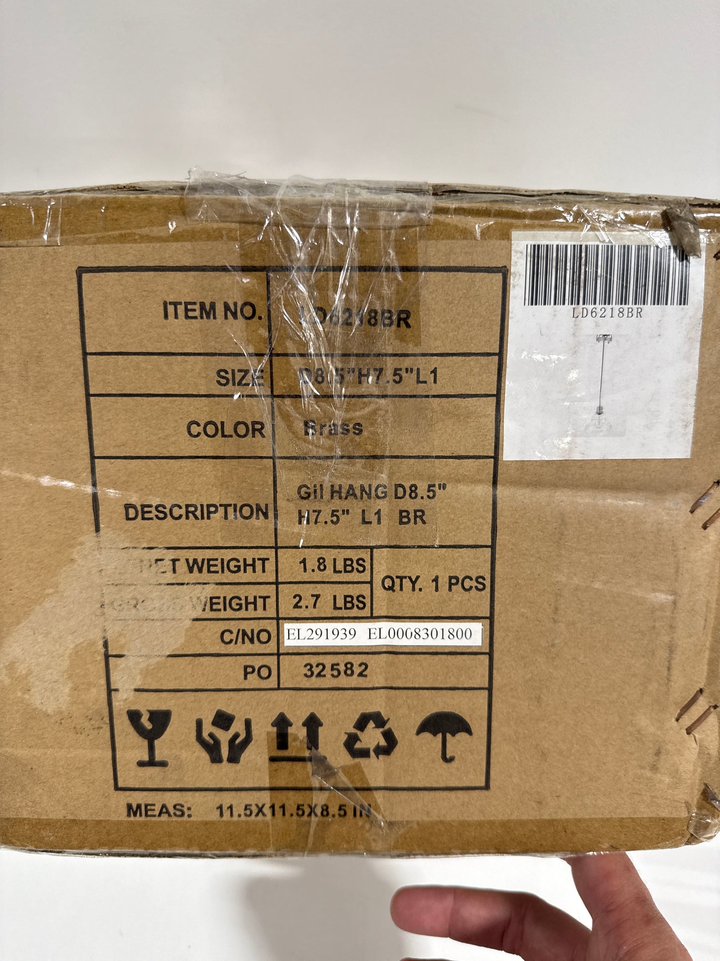 Elegant Lighting LD6218BR - Pendants Indoor Lighting