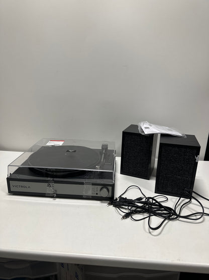 Used Victrola Harmony Bluetooth Turntable System with Speaker - Black