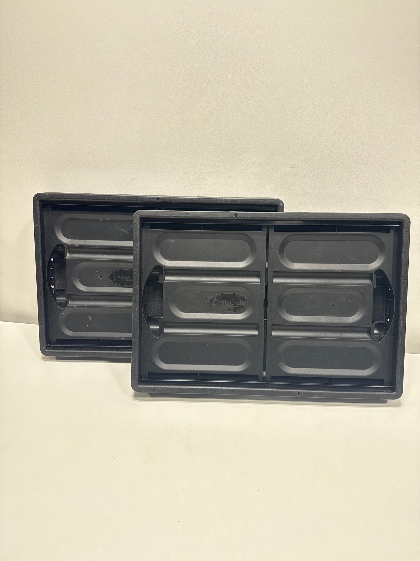 2 Used GreenMade InstaCrate Collapsible Storage Bin, 12 Gallon Black