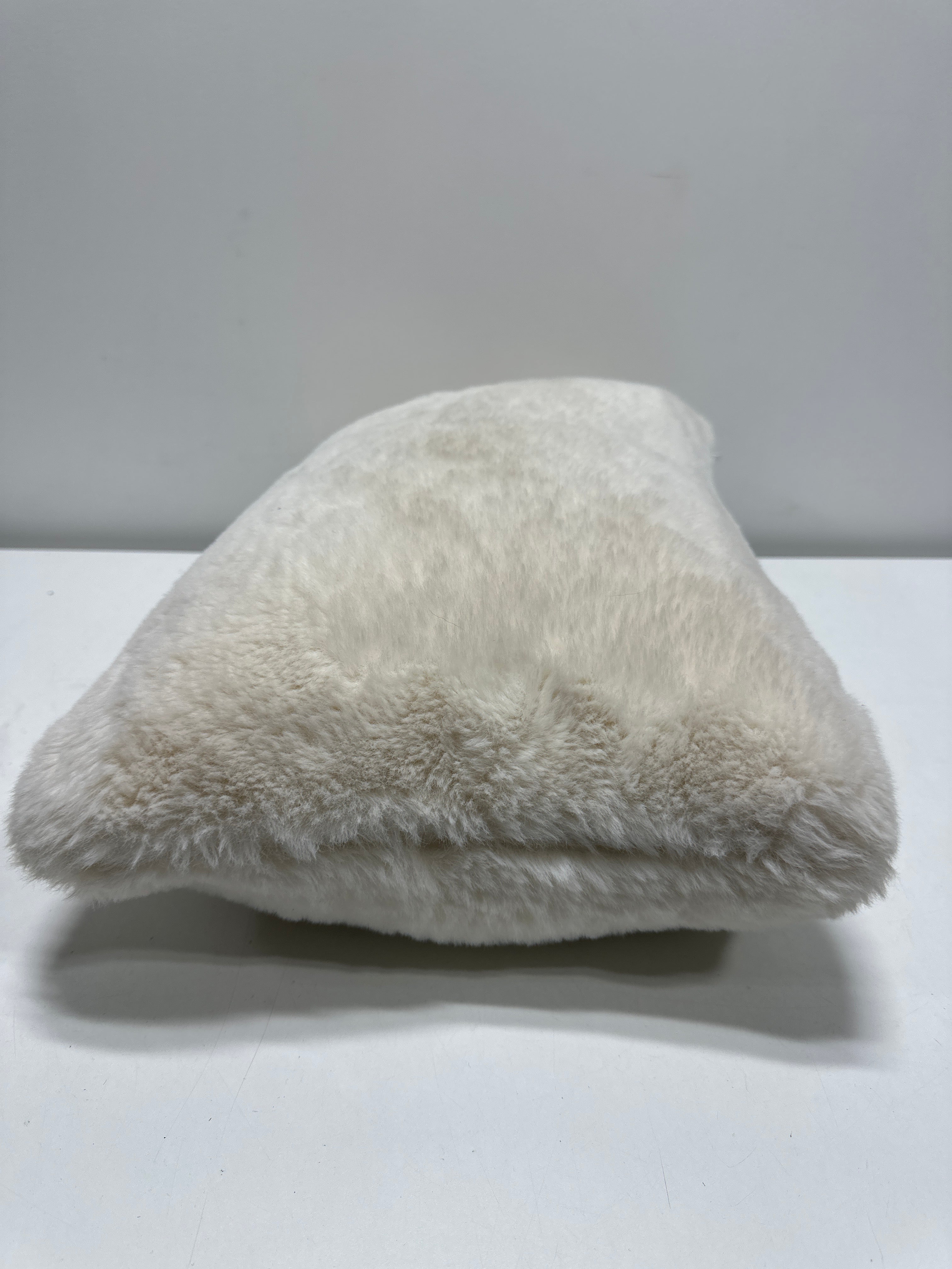 Faux Fur Throw Pillow Ivory - Threshold