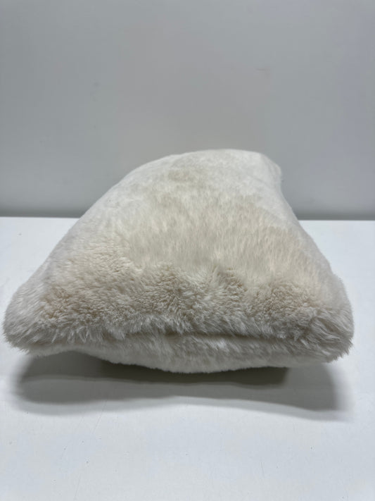Faux Fur Throw Pillow Ivory - Threshold