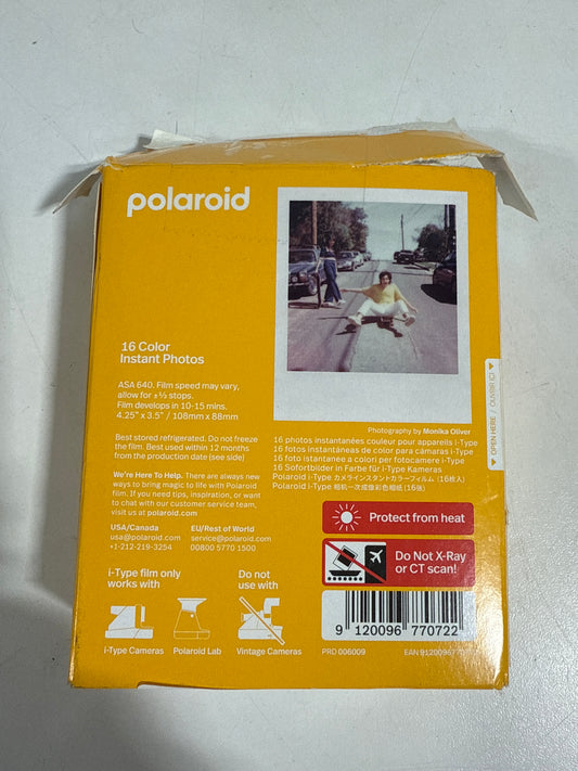 See Desc Polaroid Color Film for I-Type - 1pk: Instant Camera Film, ISO 600, 8 Exposures