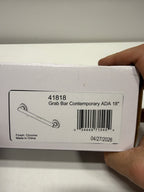 Delta 41818 BathSafety 18" Grab Bar Chrome Bathroom Hardware and Accessories Bathroom Safety Equipment Grab Bars