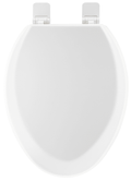 PROFLO PFTSWEC2000 Elongated Closed-Front Toilet Seat with Quick Release and Lid White Toilets