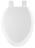 PROFLO PFTSWEC2000 Elongated Closed-Front Toilet Seat with Quick Release and Lid White Toilets