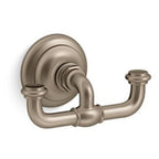Kohler 72572-BV Artifacts® Double Robe Hook, Vibrant Brushed Bronze