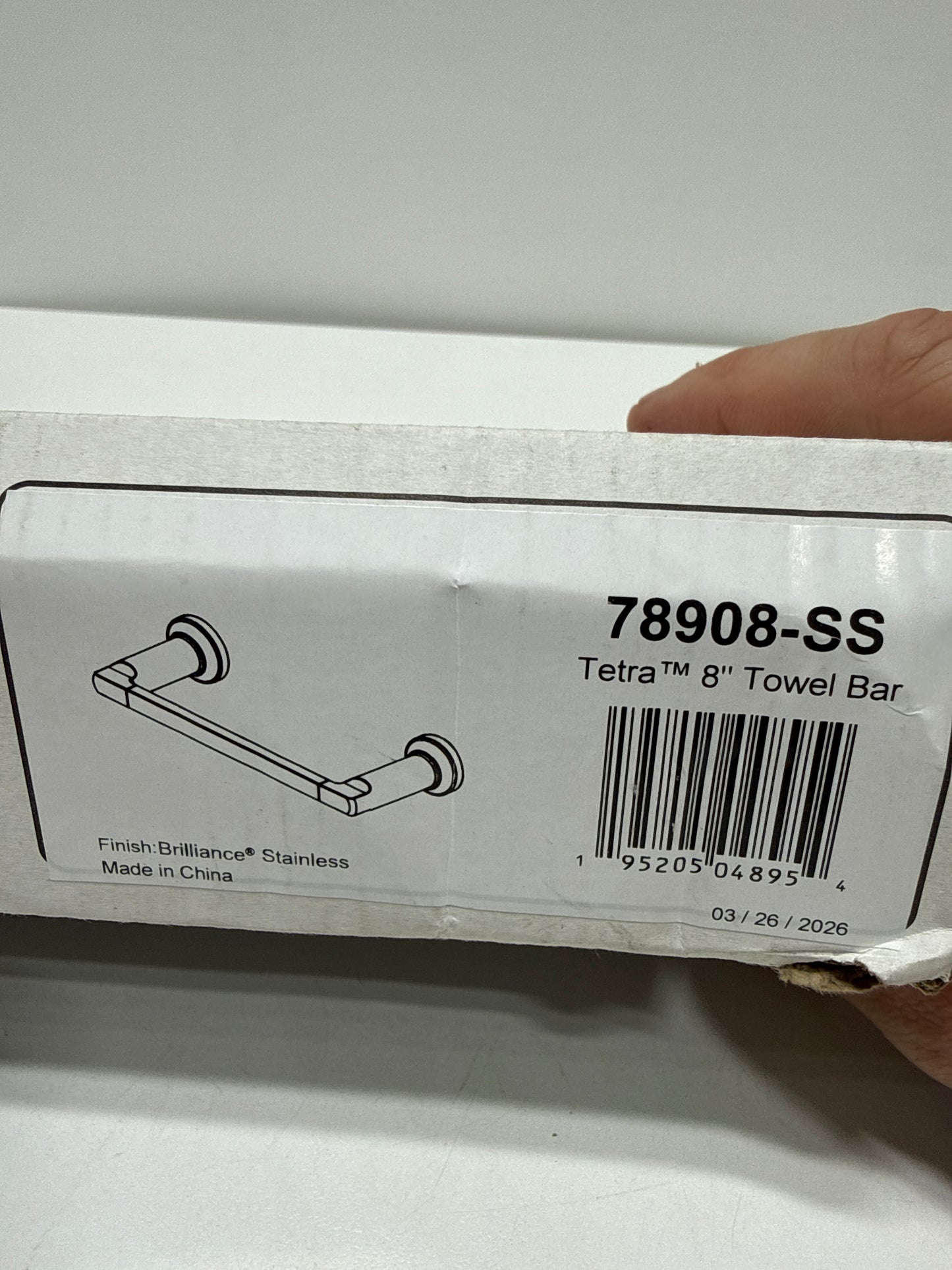Delta 78908 Tetra 8 Towel Bar - Brilliance Stainless