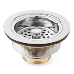 Signature Hardware 902367 3-1/2" Basket Strainer for Sinks up to 1" Thick Chrome