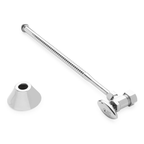 Signature Hardware 948025 Corrugated Toilet Supply Kit with 5/8’’ OD X 3/8’’ OD Angle Stop Chrome - *Plumbing