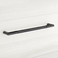 Signature Hardware 949189-8 8’’ Lunata Solid Brass Cabinet Pull Satin Black Cabinet Hardware Pulls Bar - *Tools