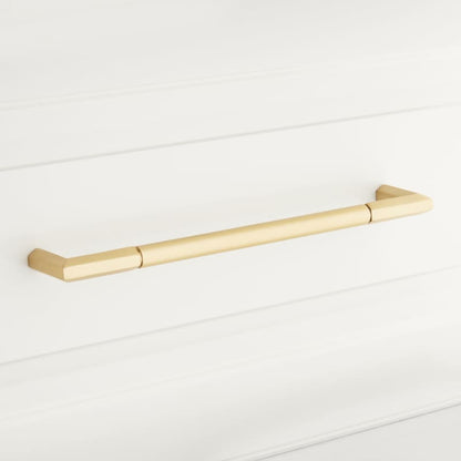 Signature Hardware 949189-8 8’’ Lunata Solid Brass Cabinet Pull Satin Brass - *Tools Hardware & Misc