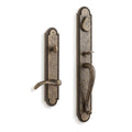 Signature Hardware 441551 Marconi Right Handed Solid Brass Full Plate Keyed Entry Single Cylinder Door Handleset with Interior Lever and 2-3/8" Backset
