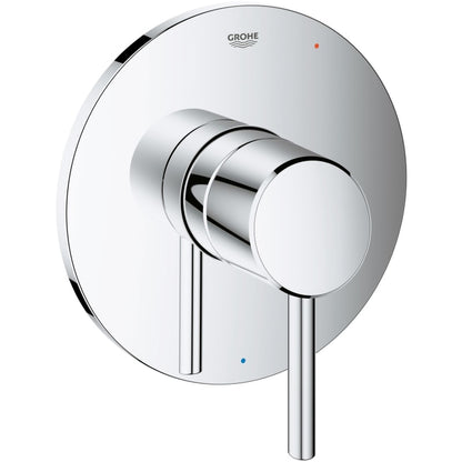 Grohe 14 468 Concetto Pressure Balanced Valve Trim Only with Single Lever Handle Starlight Chrome